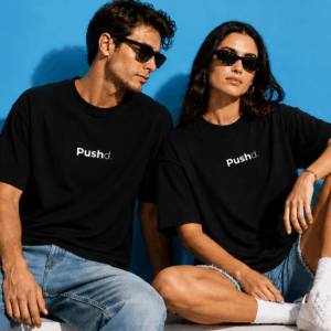 Polera Oversize Pushd. – Edición Comunidad – Negra