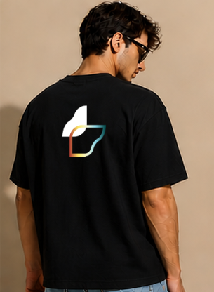 Polera Oversize Pushd. – Edición Comunidad – Negra - Imagen 5